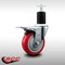 Service Caster 4'' SS Red Poly Swivel 1-3/4'' Expanding Stem Caster Total Lock Brake SCC-SSEXTTL20S414-PPUB-RED-134 - alternate 2